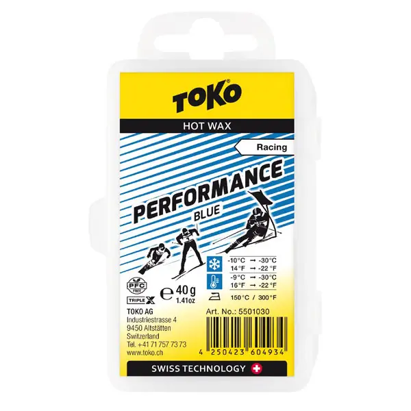 Vosk Toko Triplex Performance blue 40g Horká Nabídka