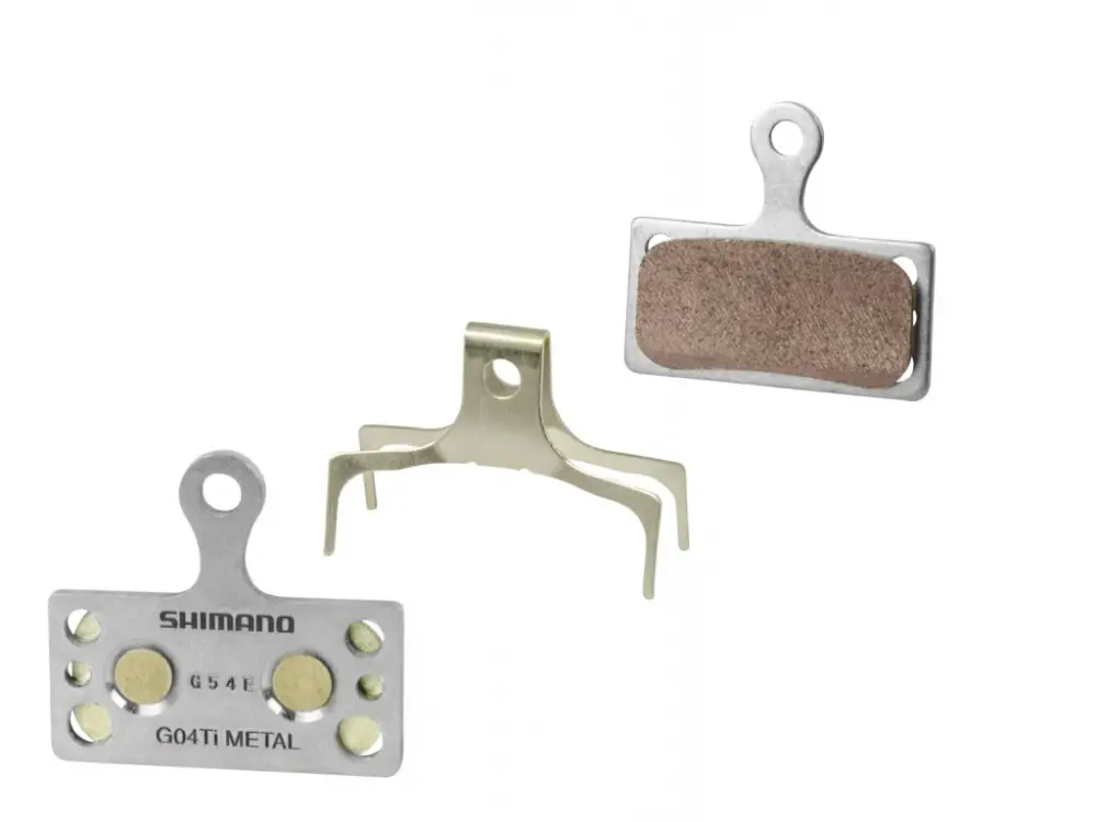Brzdové destičky Shimano G04Ti kovové, s pružinou Oblíbený