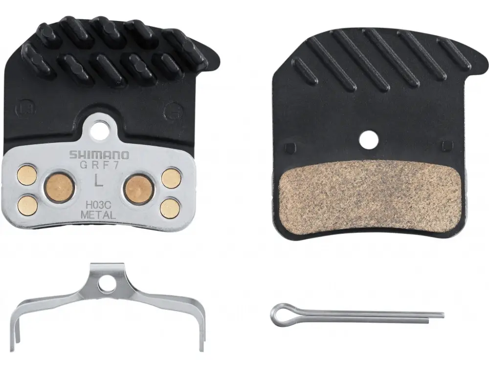 Cenový Hit Brzdové destičky Shimano H03C kovové, s pružinkou + chladič