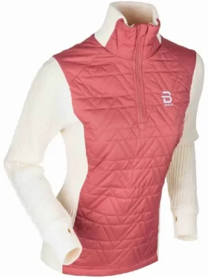 Vrácení Zdarma Dámský svetr Bjorn Daehlie Comfy HZ W, Bílá/růžová