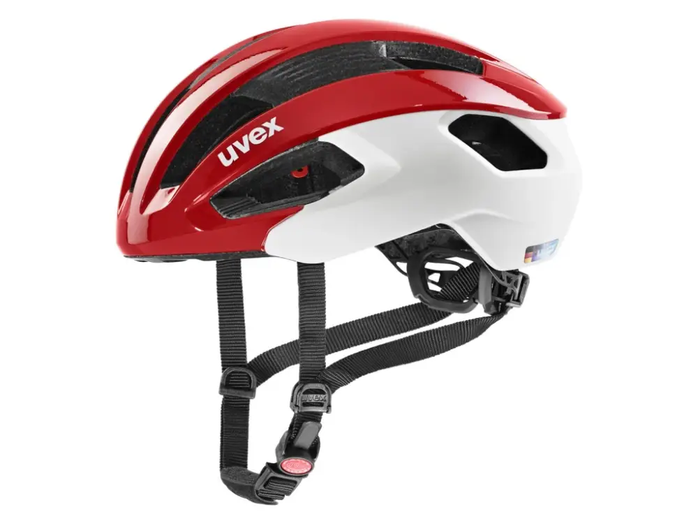 Helma Uvex Rise CC, Red / White Matt Dokud Zásoby Vydrží
