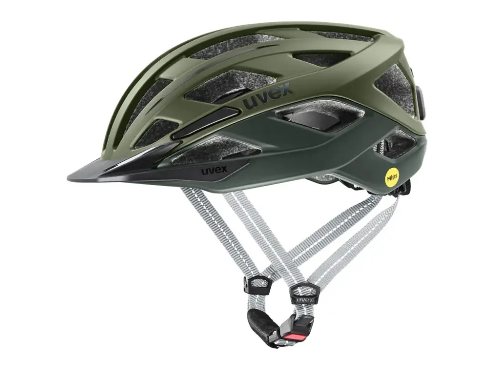 Finální Výprodej Helma Uvex CITY I-VO 2 MIPS, Dark Olive / Forest Matt
