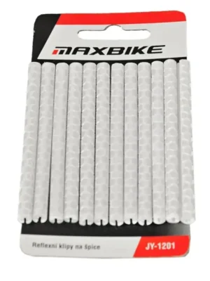 klipy na špice reflexní stříbrné MAXBIKE odrazka Akční Cena
