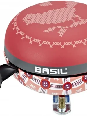 zvonek Basil BIG BELL červený dvě strany Výhodná Nabídka