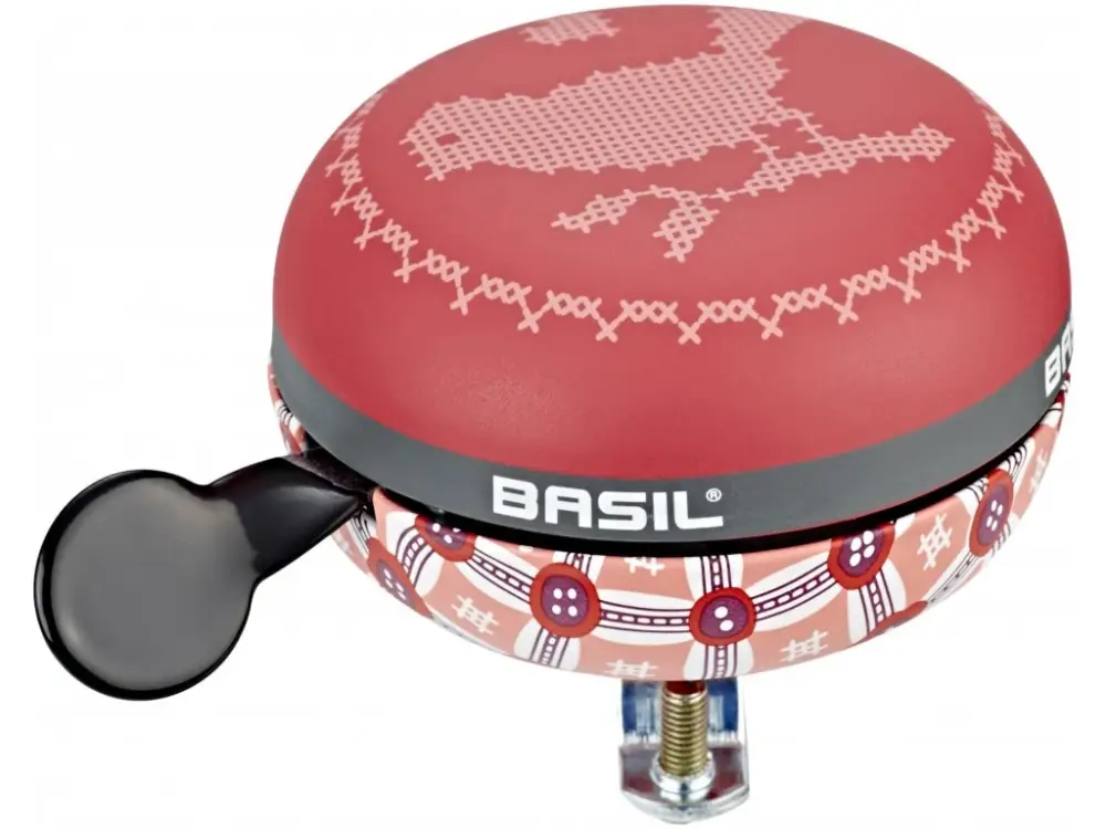 zvonek Basil BIG BELL červený dvě strany Výhodná Nabídka