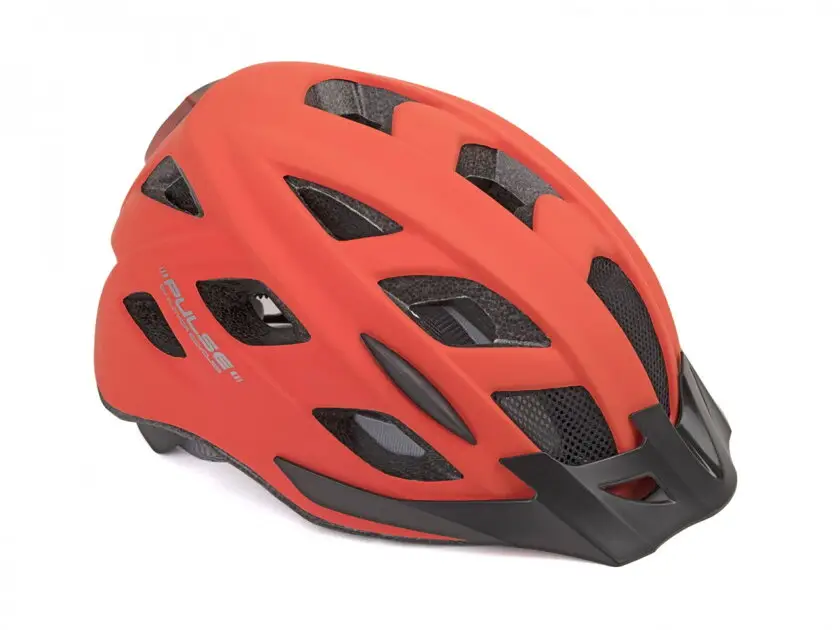 AUTHOR Přilba Pulse LED X8 (185 červená-neonová) Rychlé Dodání