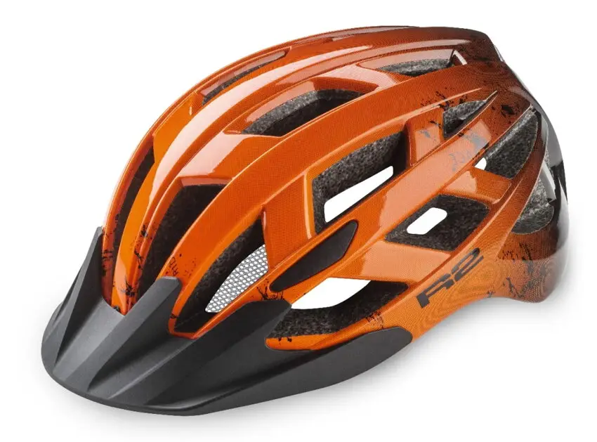 Akce Přilba R2 LUMEN JUNIOR oranžová, černáS: 52-56 cm