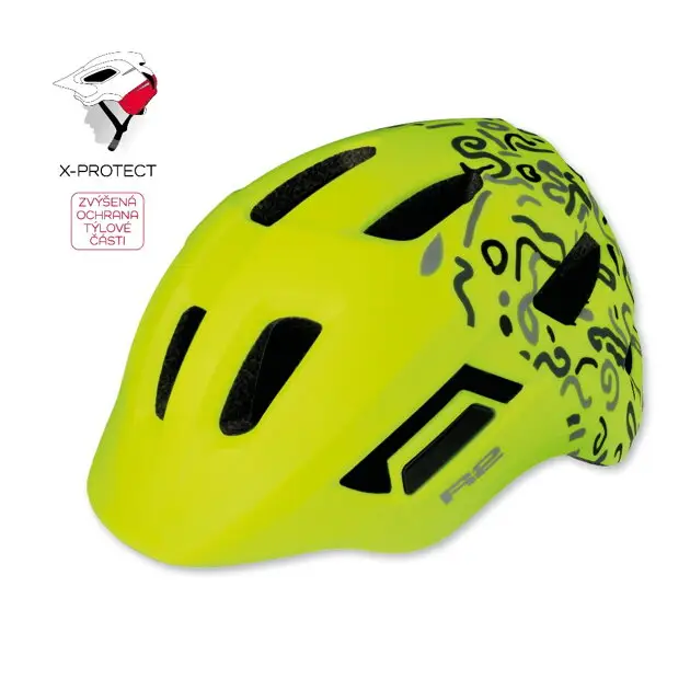 Akce Přilba R2 PULSE žlutá, šedá XS: 48-52 cm