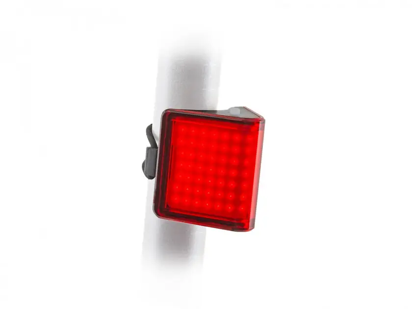 Značkový AUTHOR Světlo zad. V-Block360 USB CobLed 80 lm (černá/červené-sklo)