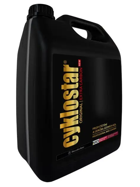 čistič kol CykloStar originál Extra Carbon new 5l servisní balení Autentický