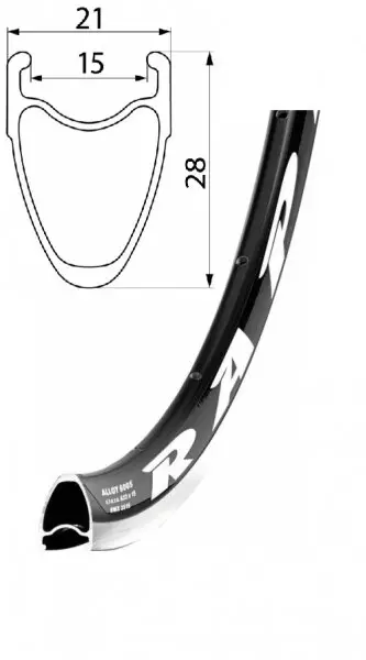 Vrácení Zdarma ráfek REMERX RAPID 622x15 36děr černý