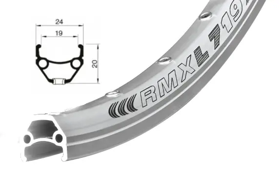 ráfek REMERX DRAGON 719 V-brake 622x19 36děr stříbrný nýt Pouze Dnes