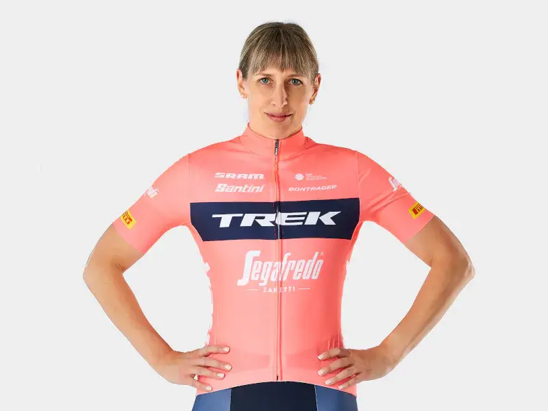 Novinka Dres Santini Replika Trek Segafredo WSD radiactive coral 2022