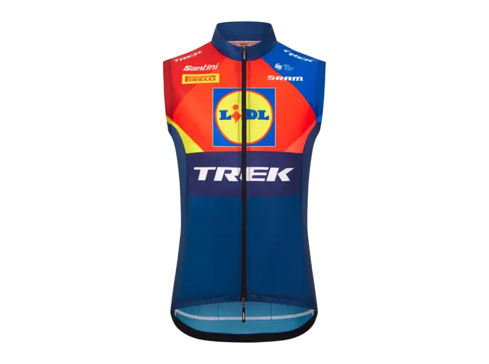 TREK Replika závodní větruodolné vesty týmu Lidl-Trek od Santini Must-Have